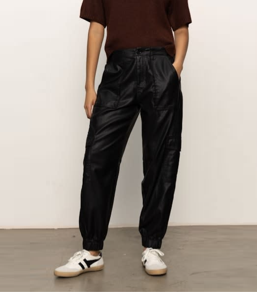 Coated Twill Joggers - 13 Hub Lane   |  Joggers