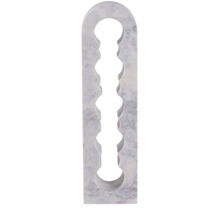 White Marble Standing Wine Rack