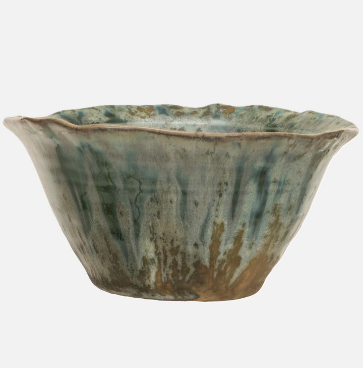 Crackle Glaze Stoneware Bowl