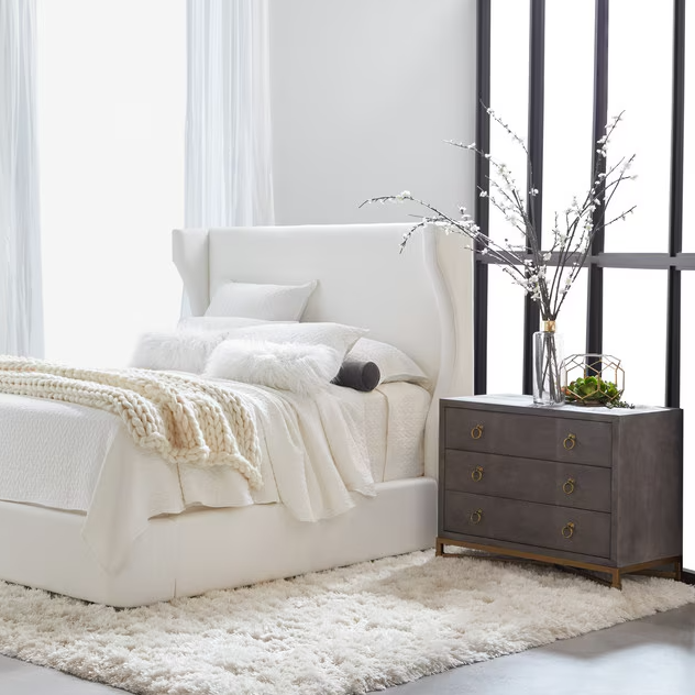Strand Shagreen 3-Drawer Nightstand
