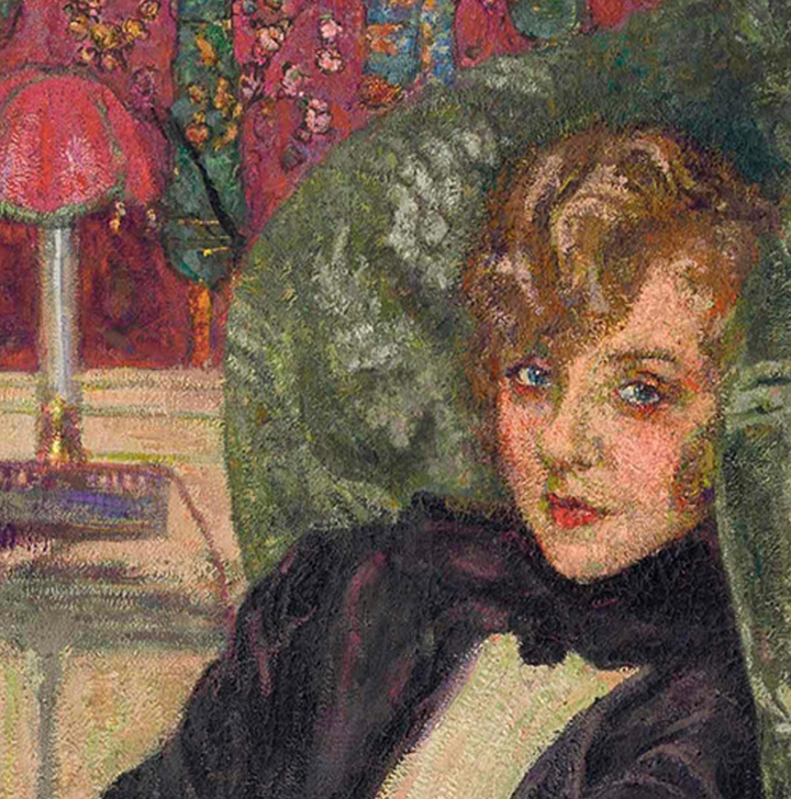 Yvonne Printemps in the Armchair - 13 Hub Lane   |  Small Wall Art