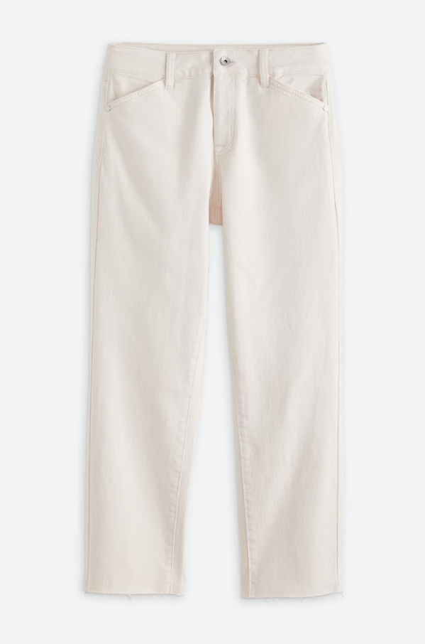 Cadence 90's Straight Crop Jeans, Light Oat - 13 Hub Lane   |  Cropped Bootcut Jeans