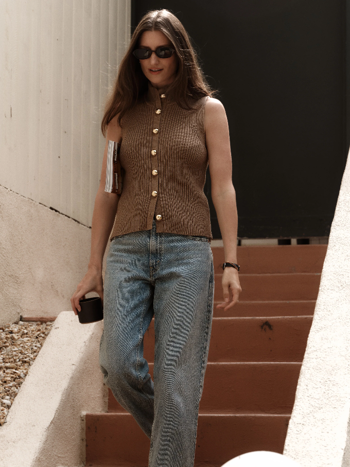 Nation LTD Ira Sweater Vest, Biscotti - 13 Hub Lane   |  