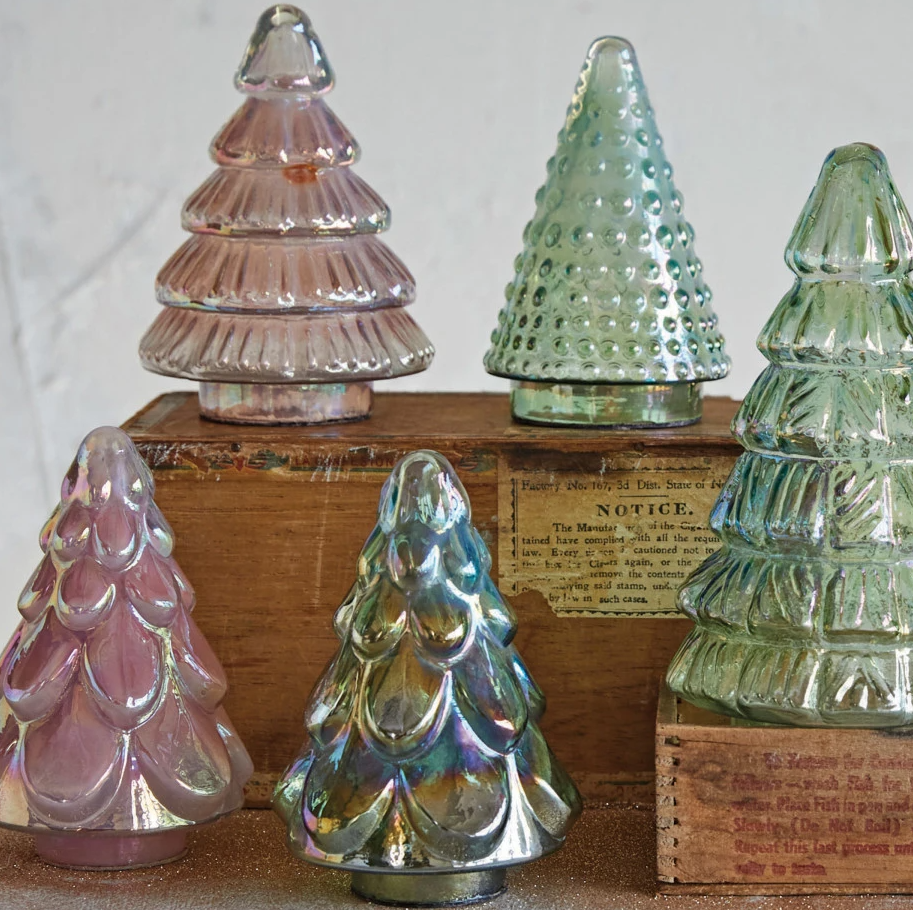 Embossed Mercury Glass Tree