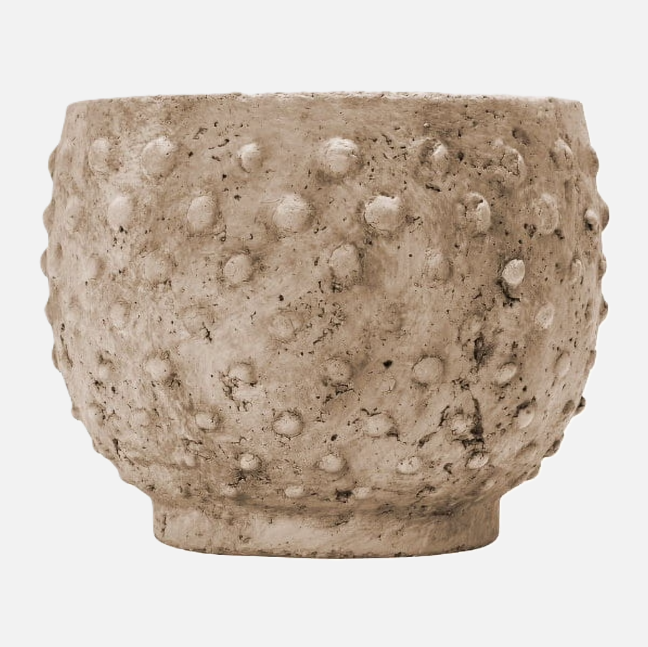 Distressed Sandstone Hobnail Planter