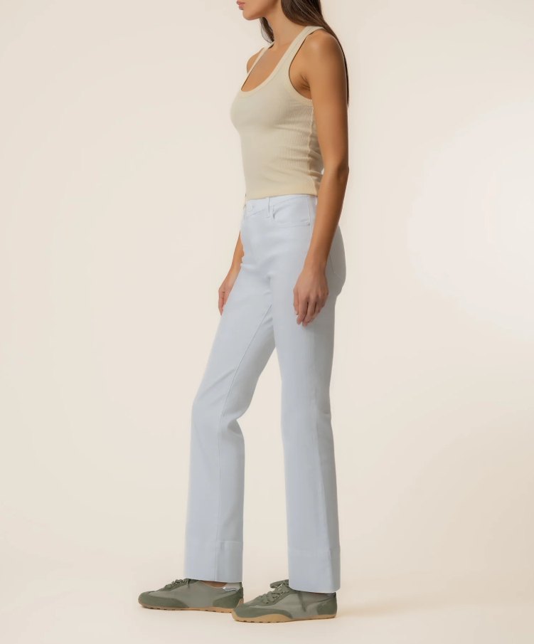 Kut From The Kloth Kelsey Mid Rise Flare, Optic White