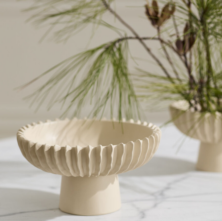 Belden Footed Bowl - 13 Hub Lane   |  Ceramic Bowls