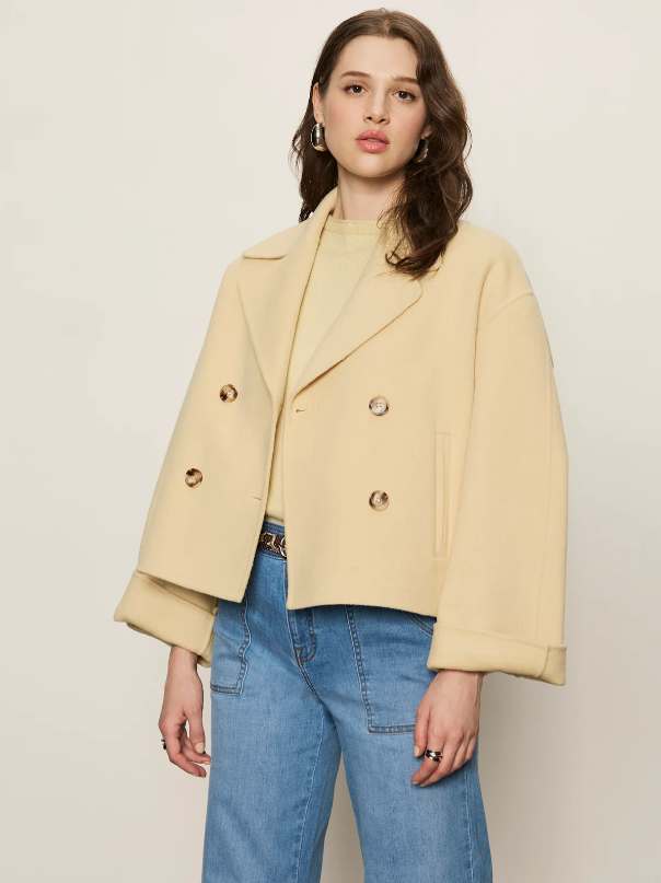 Karlie Wool Jacket, Buttercream