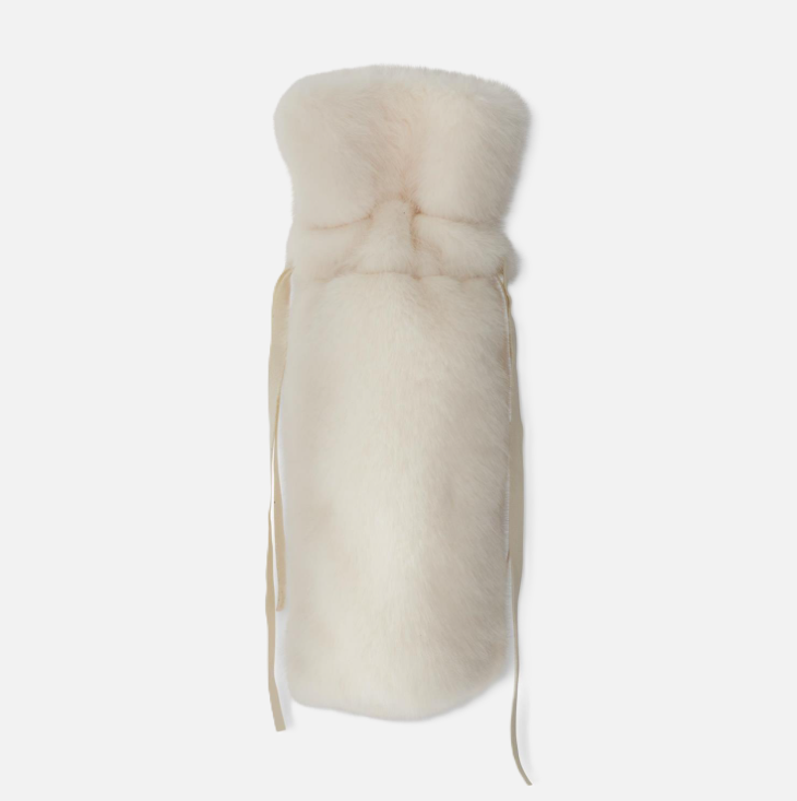 Faux Fur Wine Bag