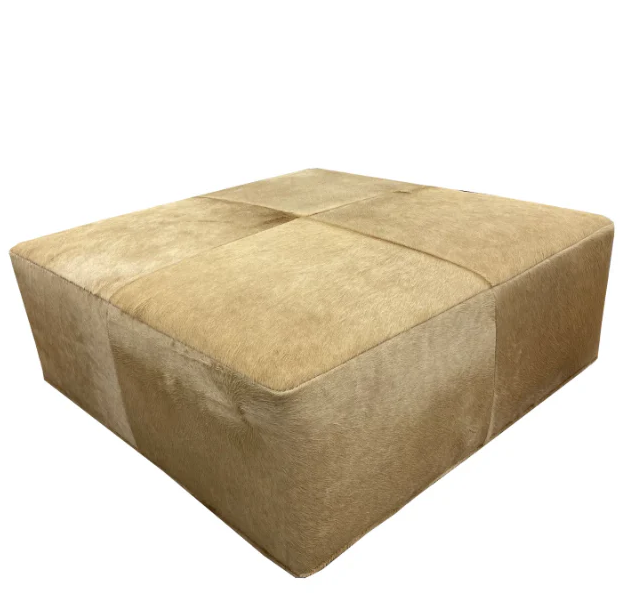 Cocktail Hour Hair on Hide Ottoman - 13 Hub Lane   |  