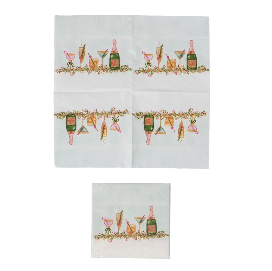 'Holiday Cocktails' Cocktail Napkins