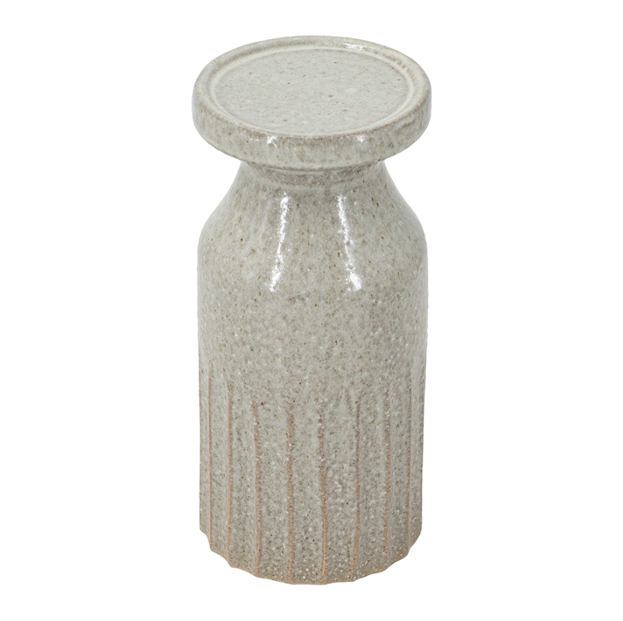 Ceramic Textured Cylinder Candle Holder - 13 Hub Lane   |  