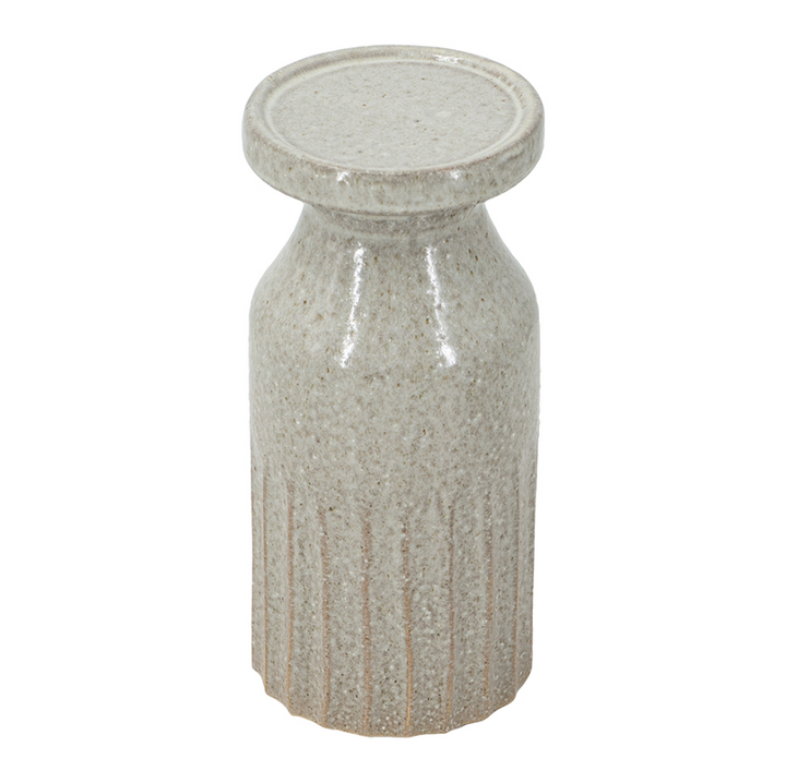 Ceramic Textured Cylinder Candle Holder - 13 Hub Lane   |  