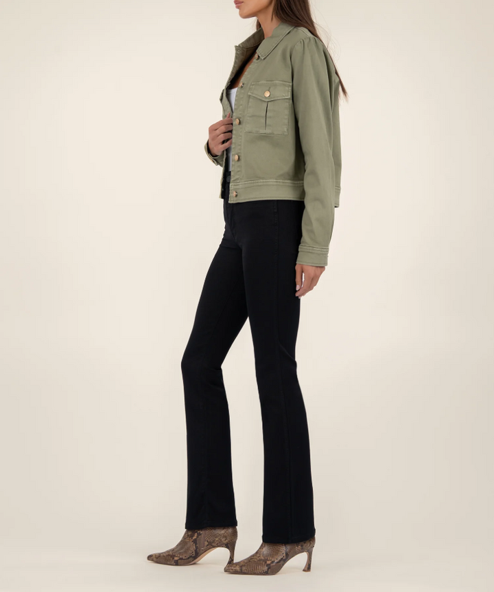 Kut From the Kloth Jocelyn Trucker Jacket, Sage - 13 Hub Lane   |  Trucker Jackets