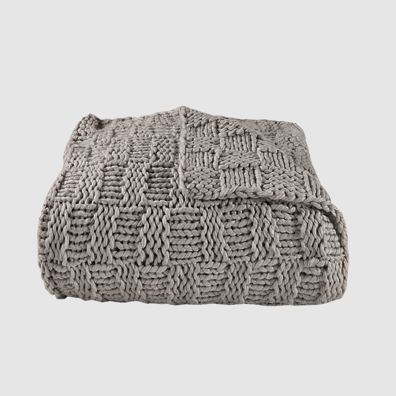 Chess Knit Throw