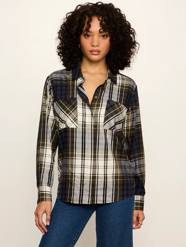 The City Plaid Shirt, True Green
