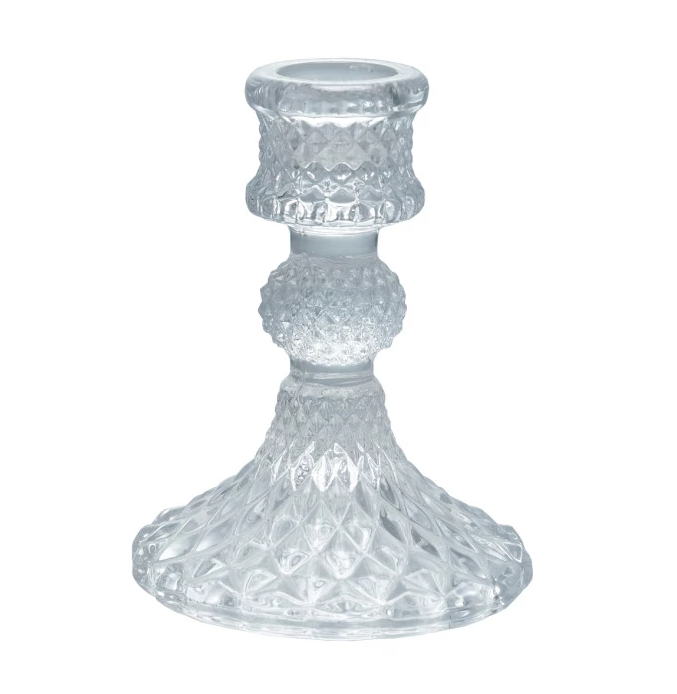 Pressed Glass Taper Holder - 13 Hub Lane   |  