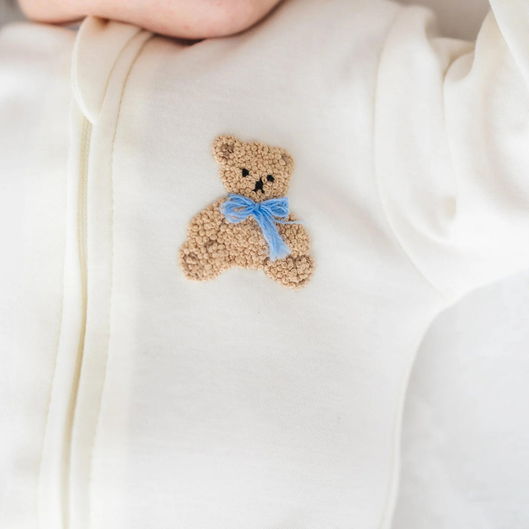 Bear Hugs Zip Footie, Sky