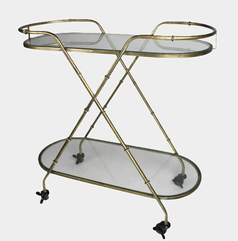 Vera Oval Bar Cart - 13 Hub Lane   |  