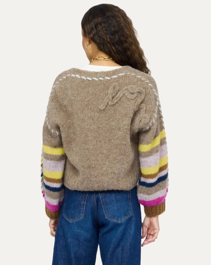 Sienna Stripe Cardigan, Multi