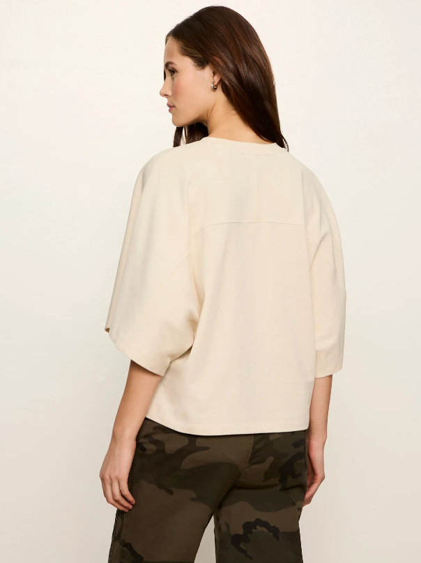 Haven Cape Sleeve Tee, Bone