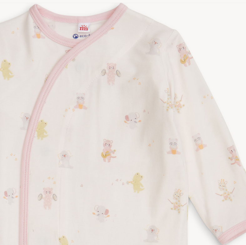 pink baby beats modal gown + hat - 13 Hub Lane   |  Sleeper Sets