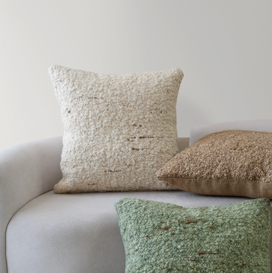 Ivory Boucle Pillow - Thumbnail 4