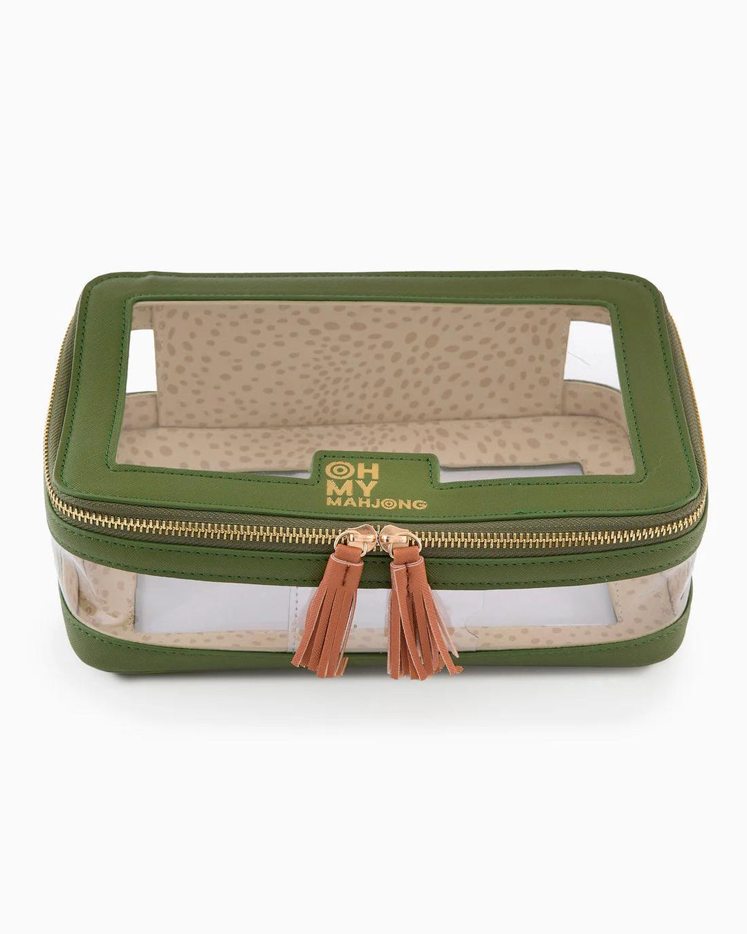 Mahjong Tile Storage Bag, Olive