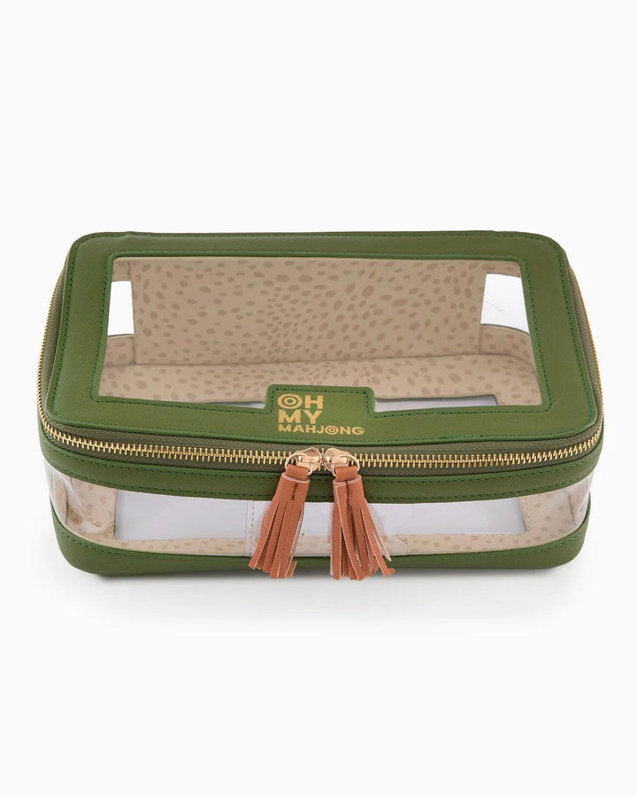 Mahjong Tile Storage Bag, Olive