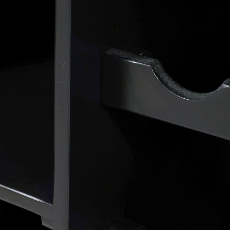 Modern Bar Cabinet, Black