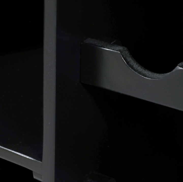 Modern Bar Cabinet, Black