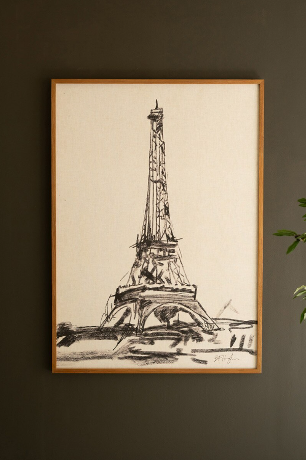 Framed Eiffel Tower Print