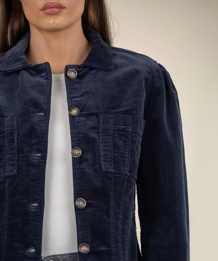 Kut From the Kloth Kyra Corduroy Jacket, Navy