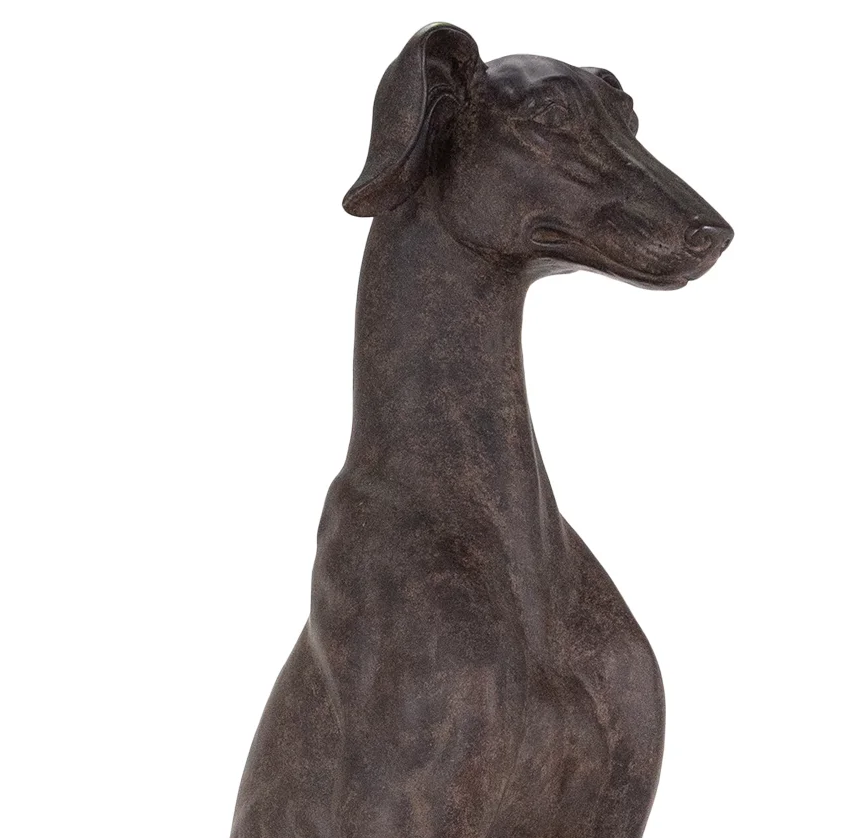 Sitting Greyhound Statue