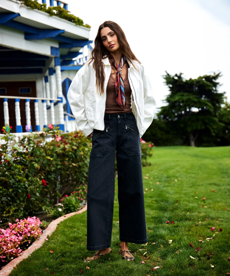 Kut From The Kloth Meg High Rise Wide Leg, Gainful - 13 Hub Lane   |  Cropped Wide Leg Jeans