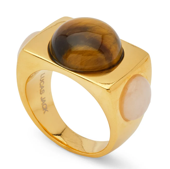 Tiger's Eye & Moonstone Ring