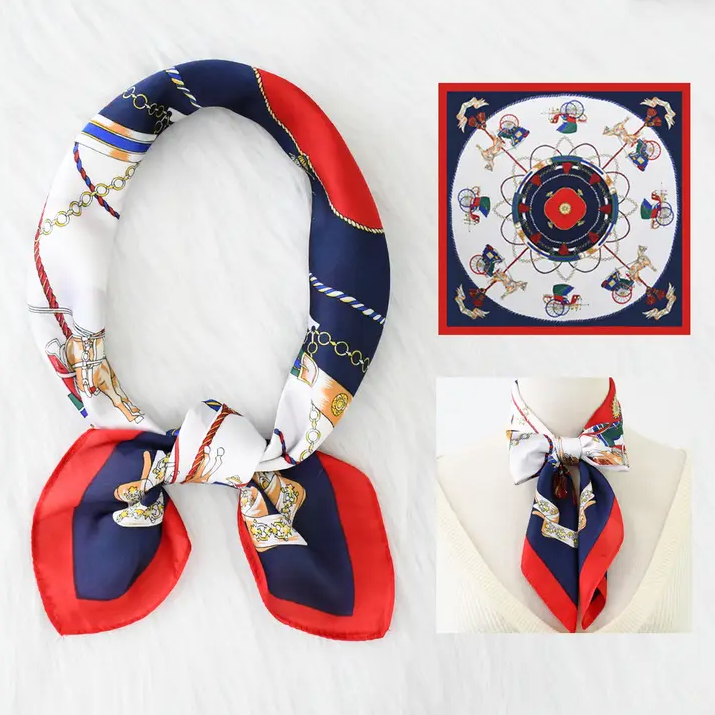Horse & Carriage Square Scarf - 13 Hub Lane   |  