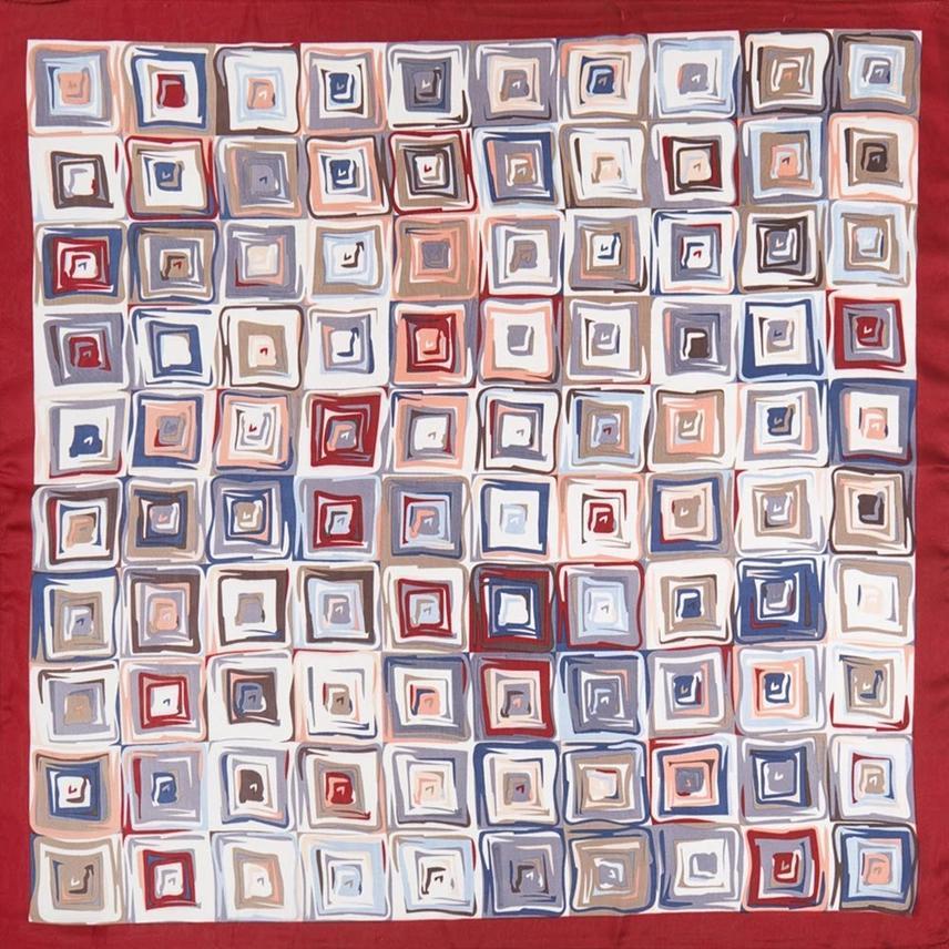 Geometric Quilt Print Bandana Scarf