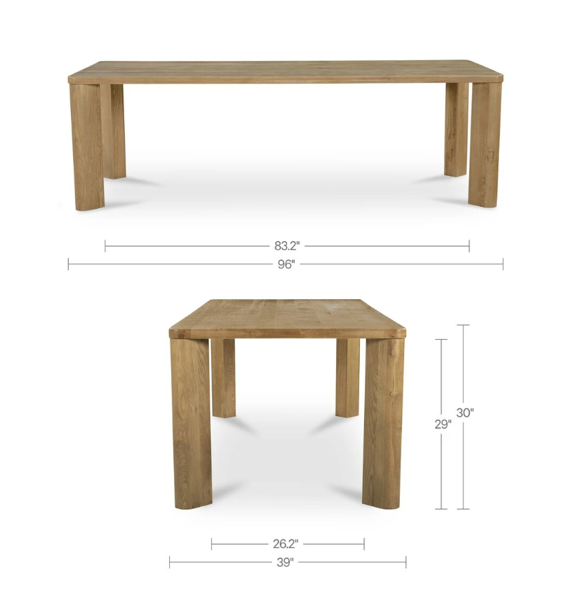 Segment Large Wood Dining Table