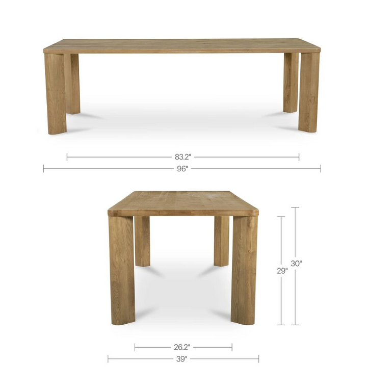 Segment Large Wood Dining Table