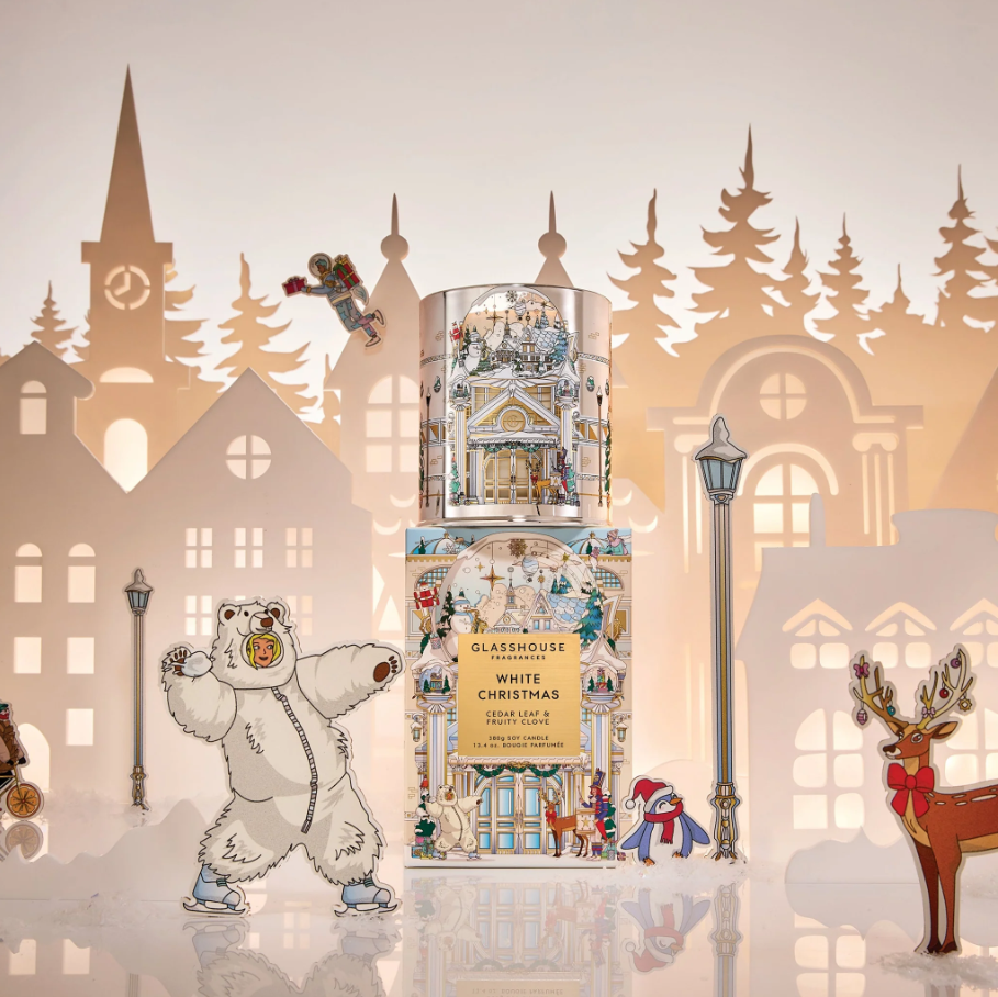 White Christmas Triple Scented Candle - 13 Hub Lane   |  White Christmas