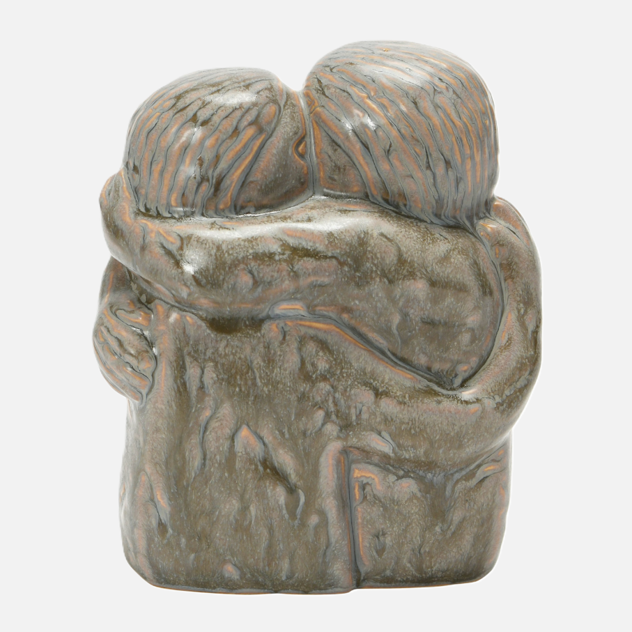 Stoneware Hugging Figures