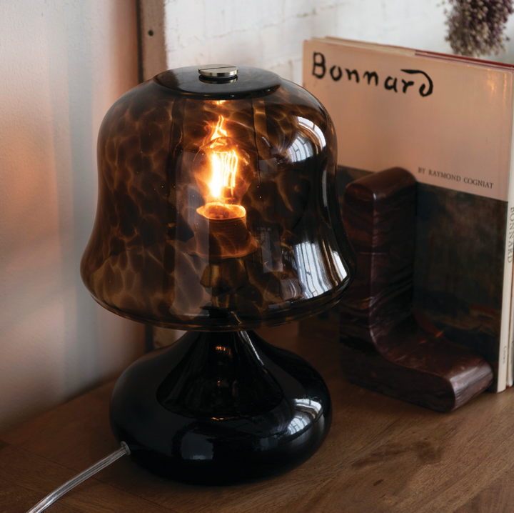 Hand-Blown Tortoise Glass Table Lamp