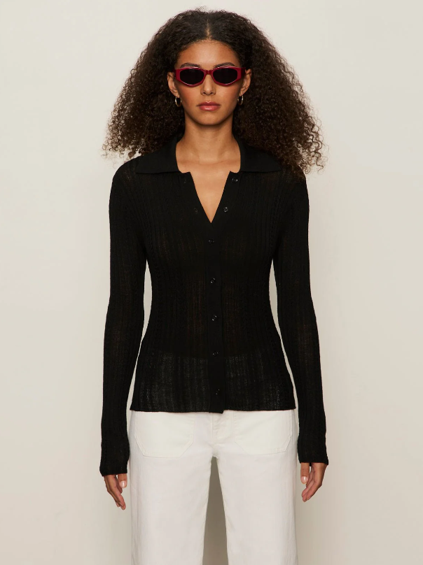 Dreamy Cable Shirt, Black