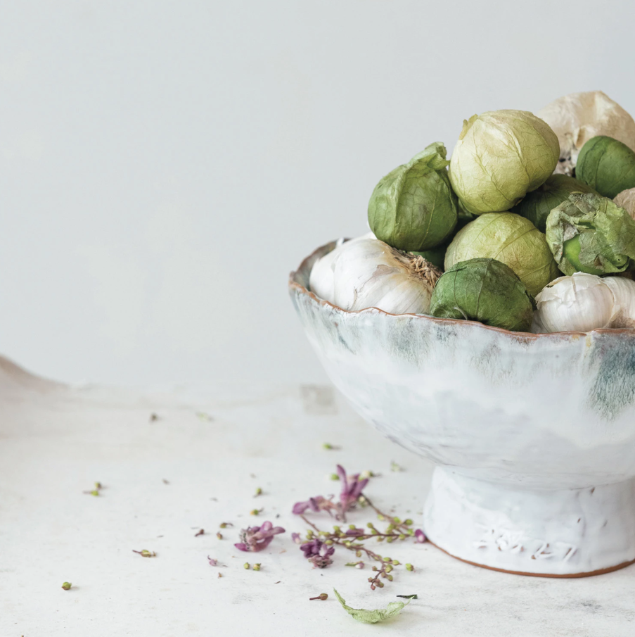 Stoneware Footed Bowl - 13 Hub Lane   |  Stoneware Bowls