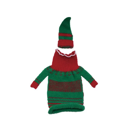 Knit Fabric Hat & Sweater Bottle Topper - 13 Hub Lane   |  