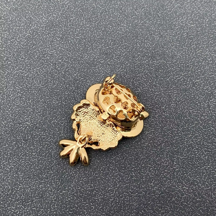 Rhinestone & Enamel Owl Brooch - 13 Hub Lane   |  Brooches