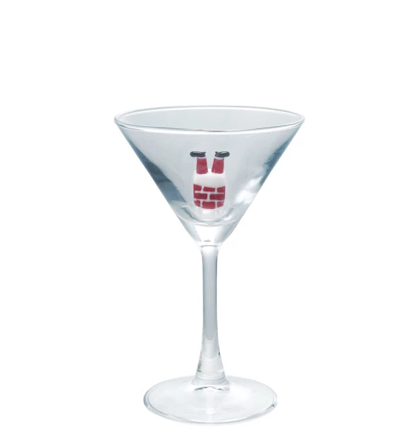 Holiday Figure Martini Glass - Thumbnail 2