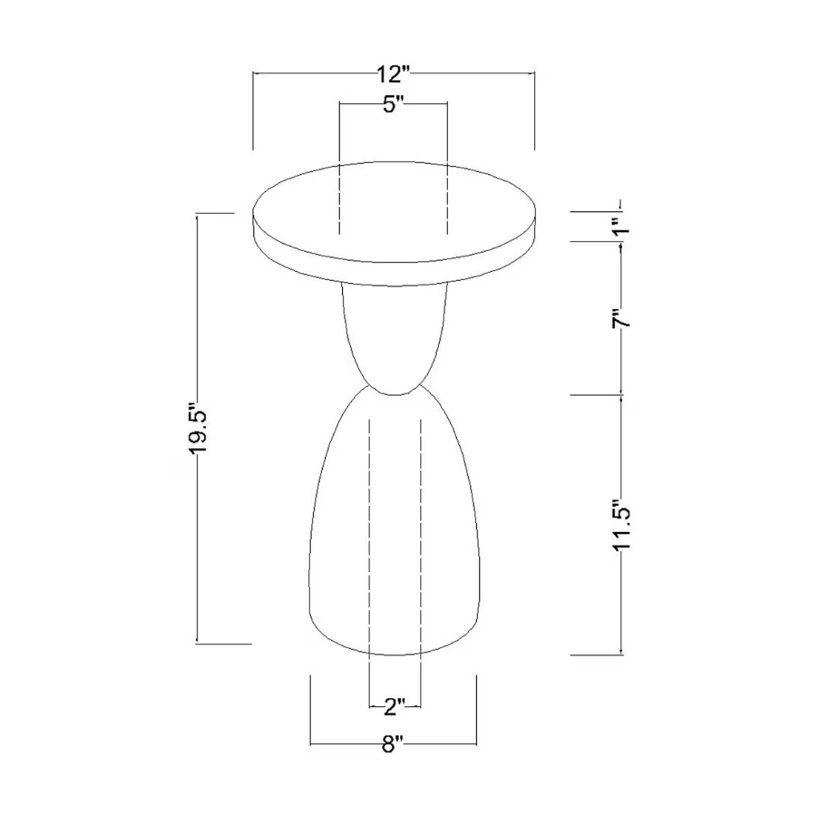 Petrified Wood Top Organic Oval Accent Table - 13 Hub Lane   |  Accent Tables