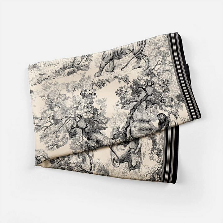 Jungle Print Square Scarf